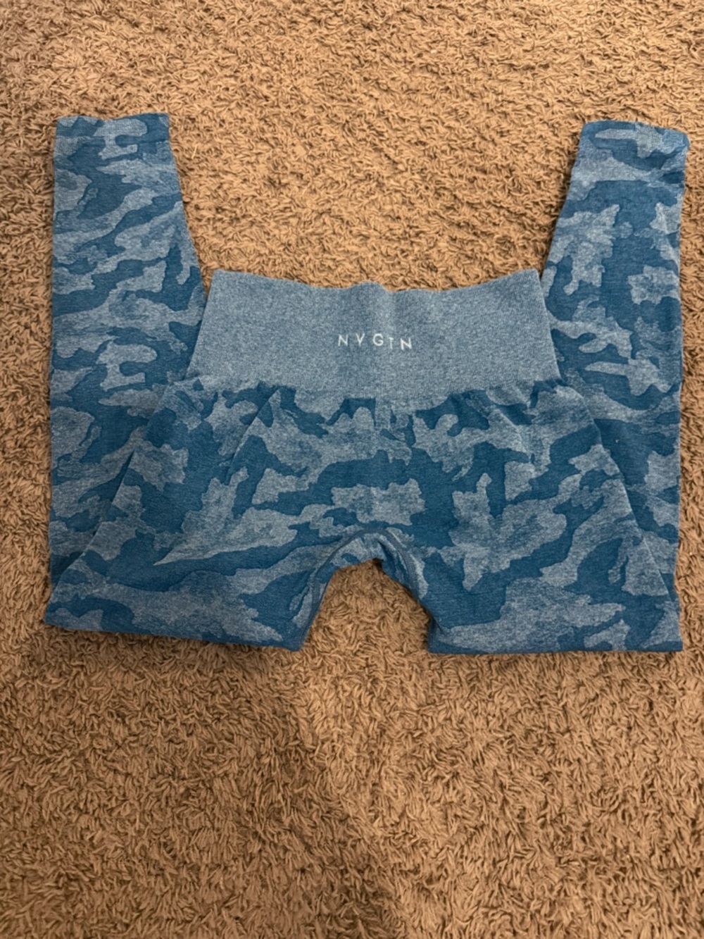 NVGTN Blue Camo Seamless Leggings